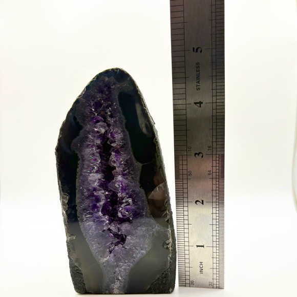 Amethyst Geode Cathedral Crystal 5” - Picture 6 of 6